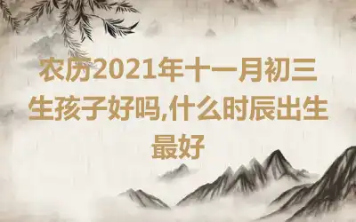 农历2021年十一月初三生孩子好吗,什么时辰出生最好