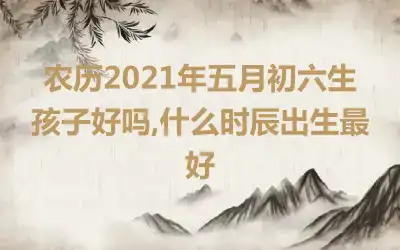 农历2021年五月初六生孩子好吗,什么时辰出生最好