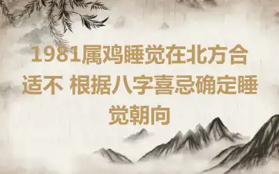 1981属鸡睡觉在北方合适不 根据八字喜忌确定睡觉朝向