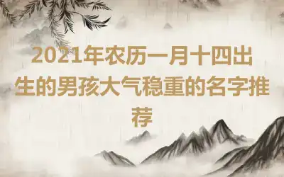 2021年农历一月十四出生的男孩大气稳重的名字推荐