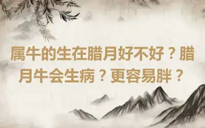 属牛的生在腊月好不好？腊月牛会生病？更容易胖？