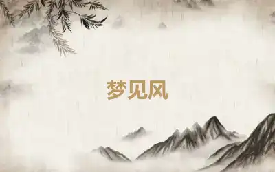 梦见风