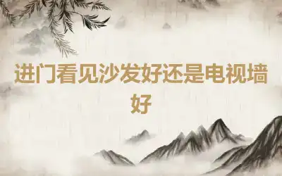 进门看见沙发好还是电视墙好
