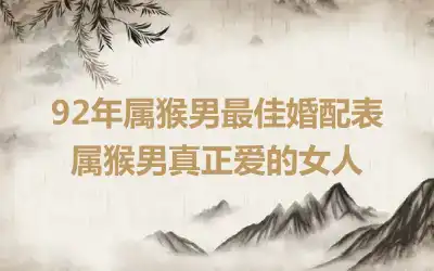 92年属猴的幸运数字是哪些 92年属猴的幸运色