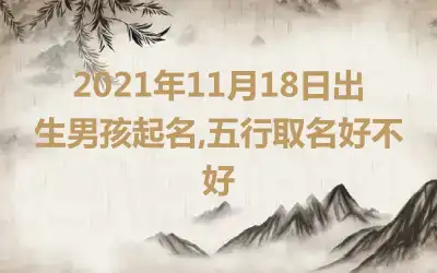 2021年11月18日出生男孩起名,五行取名好不好