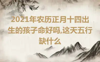 2021年农历正月十四出生的孩子命好吗,这天五行缺什么