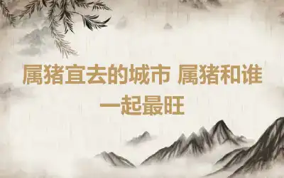 属猪宜去的城市 属猪和谁一起最旺