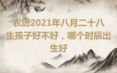 农历2021年八月二十八生孩子好不好，哪个时辰出生好