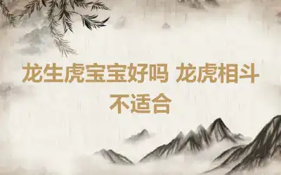 龙生虎宝宝好吗 龙虎相斗不适合