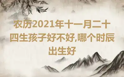 农历2021年十一月二十四生孩子好不好,哪个时辰出生好