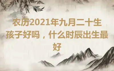 农历2021年九月二十生孩子好吗，什么时辰出生最好