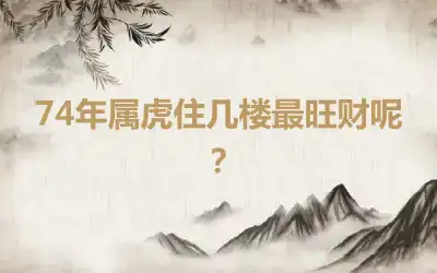 74年属虎住几楼最旺财呢？