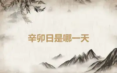 辛卯日是哪一天