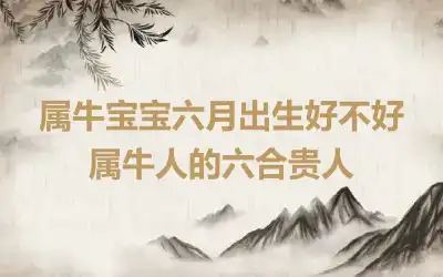 属牛宝宝六月出生好不好 属牛人的六合贵人