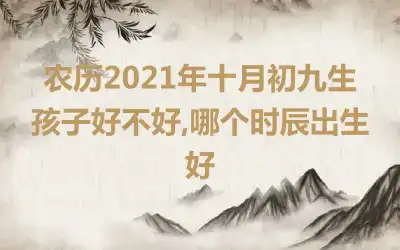 农历2021年十月初九生孩子好不好,哪个时辰出生好