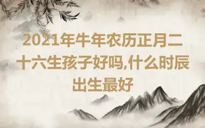 2021年牛年农历正月二十六生孩子好吗,什么时辰出生最好