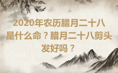 2020年农历腊月二十八是什么命？腊月二十八剪头发好吗？