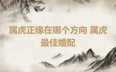 属虎正缘在哪个方向 属虎最佳婚配