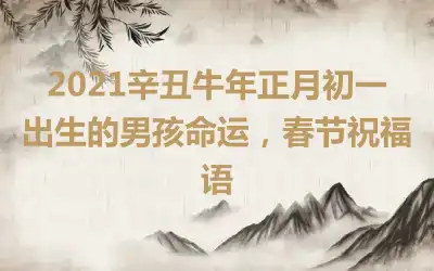 2021辛丑牛年正月初一出生的男孩命运，春节祝福语