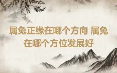 属兔正缘在哪个方向 属兔在哪个方位发展好