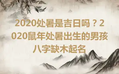 2020处暑是吉日吗？2020鼠年处暑出生的男孩八字缺木起名