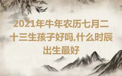 2021年牛年农历七月二十三生孩子好吗,什么时辰出生最好