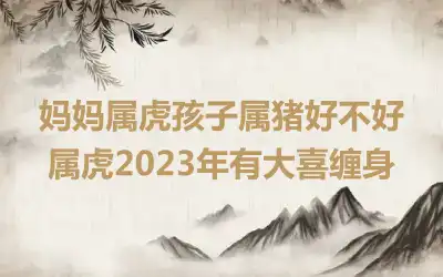 妈妈属虎孩子属猪好不好 属虎2023年有大喜缠身