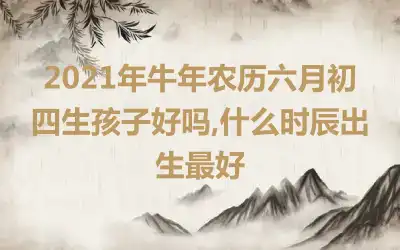 2021年牛年农历六月初四生孩子好吗,什么时辰出生最好