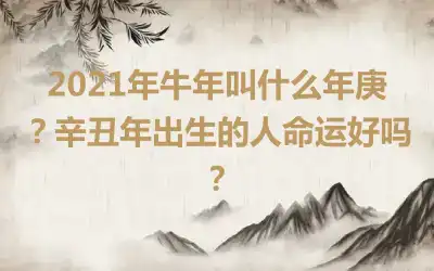 2021年牛年叫什么年庚？辛丑年出生的人命运好吗？