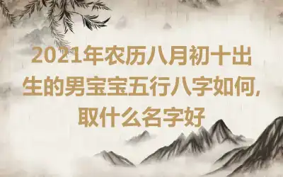 2021年农历八月初十出生的男宝宝五行八字如何,取什么名字好