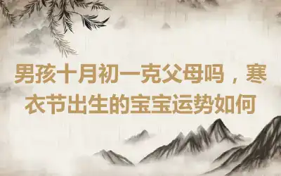 男孩十月初一克父母吗，寒衣节出生的宝宝运势如何