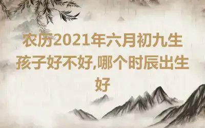 农历2021年六月初九生孩子好不好,哪个时辰出生好