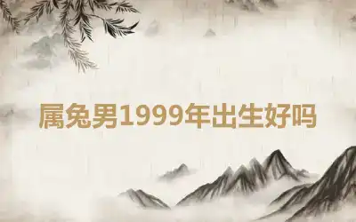 属兔男1999年出生好吗
