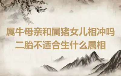 属牛母亲和属猪女儿相冲吗 二胎不适合生什么属相
